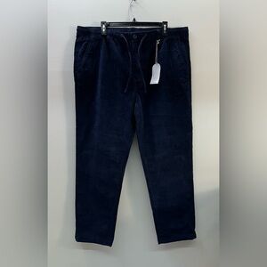 Peter Christian Navy Blue 40x30 Corduroy Drawstring Waist Pants
